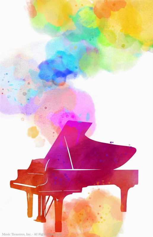 Piano Colors Recital Blank